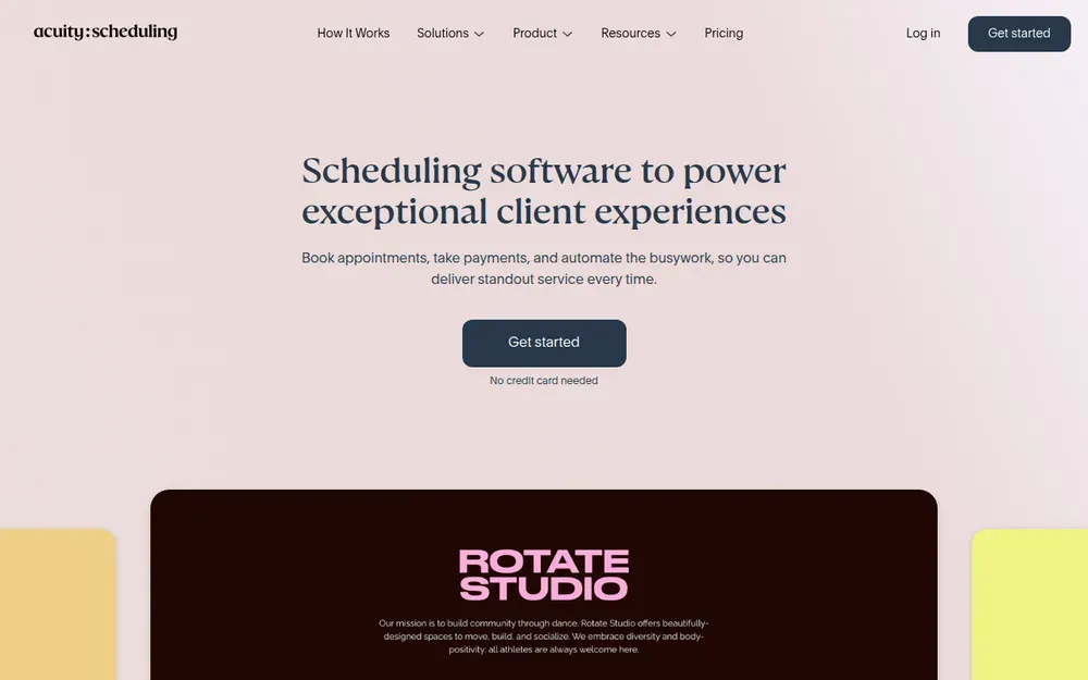 Acuity Scheduling — Appointment scheduling for consultants, clinics and coaches, embedded on their own websites.
