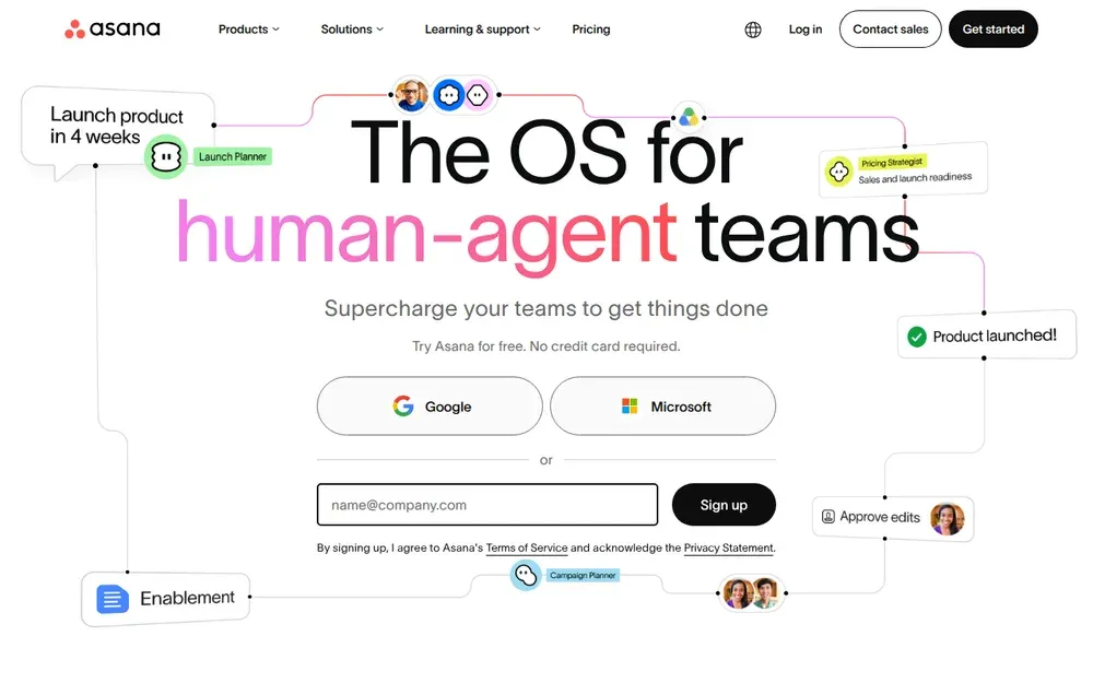 Asana — Work management where teams plan projects as tasks, timelines and boards.