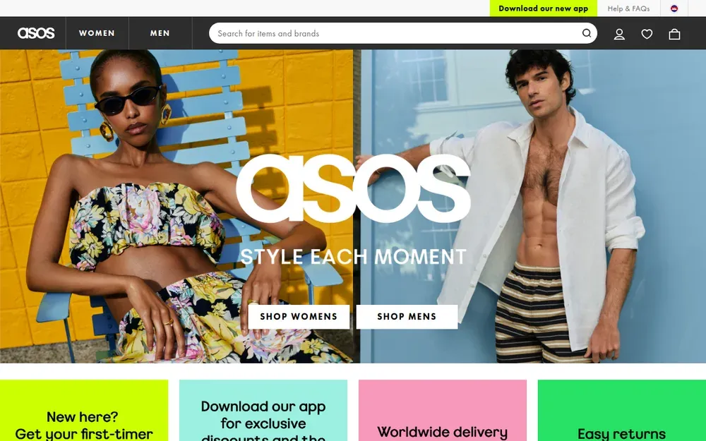 ASOS — An online fashion retailer for younger shoppers, with its own labels alongside hundreds of brands.