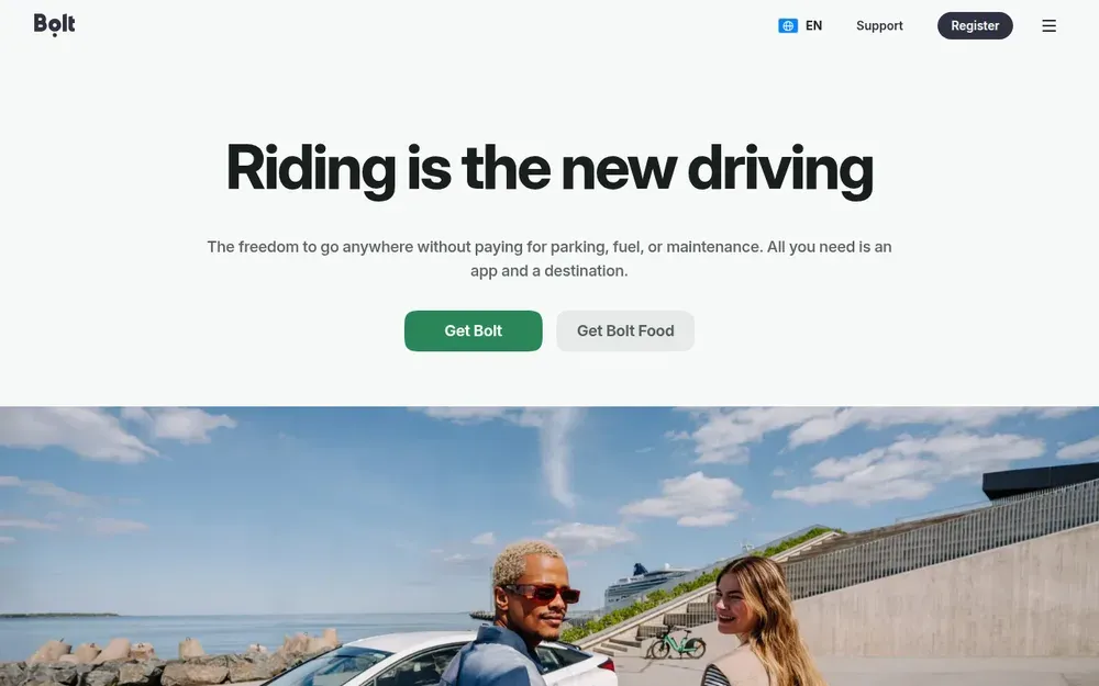 Bolt — Rides, scooters and food delivery from a single app.