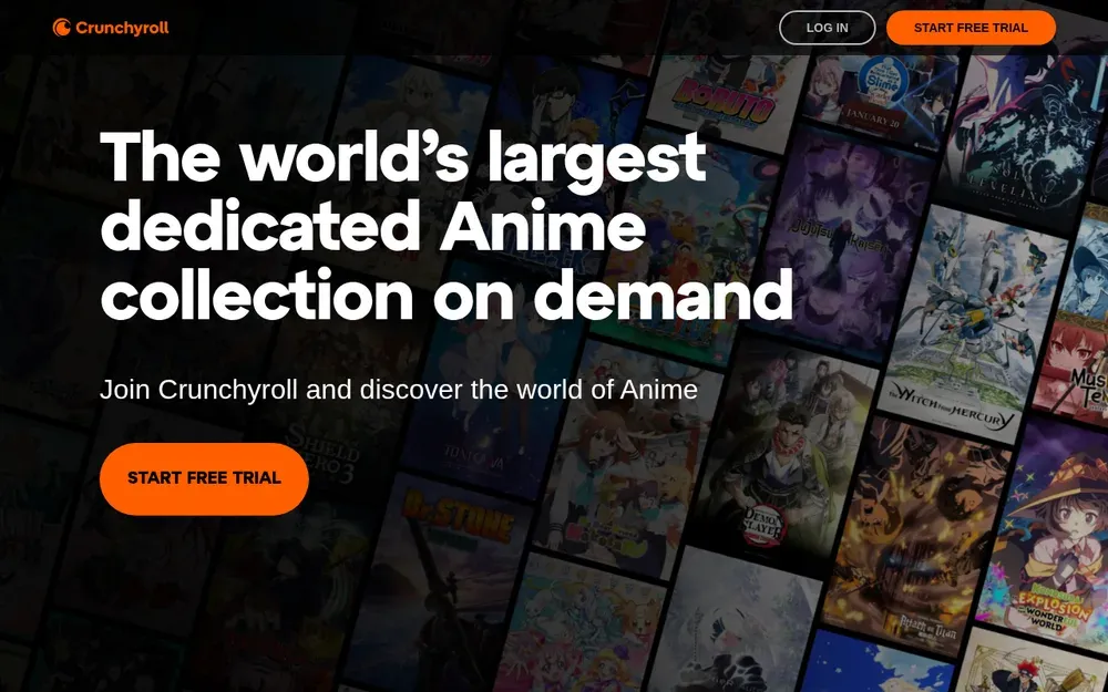 Crunchyroll — A streaming service for anime, with simulcasts of new episodes shortly after they air in Japan.