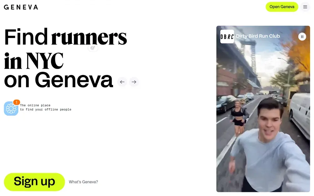 Geneva — Group chat rooms for clubs and communities, with text, audio and video in one home.