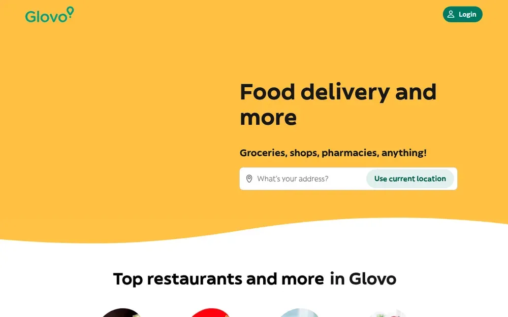 Glovo — A delivery app for anything in the city: food, groceries, pharmacy and parcels.