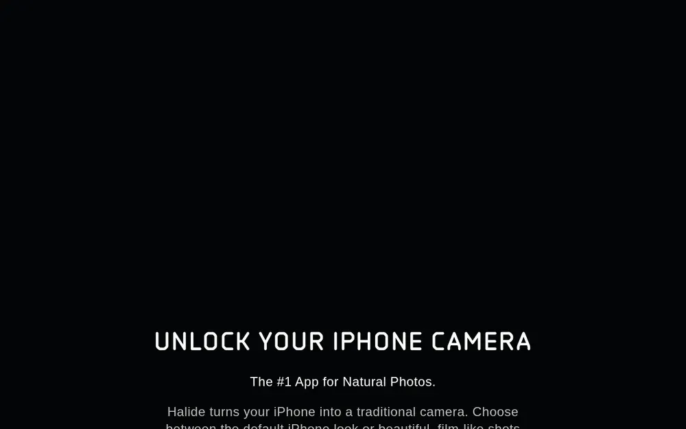 Halide — A manual camera app for iPhone with RAW capture and pro controls.