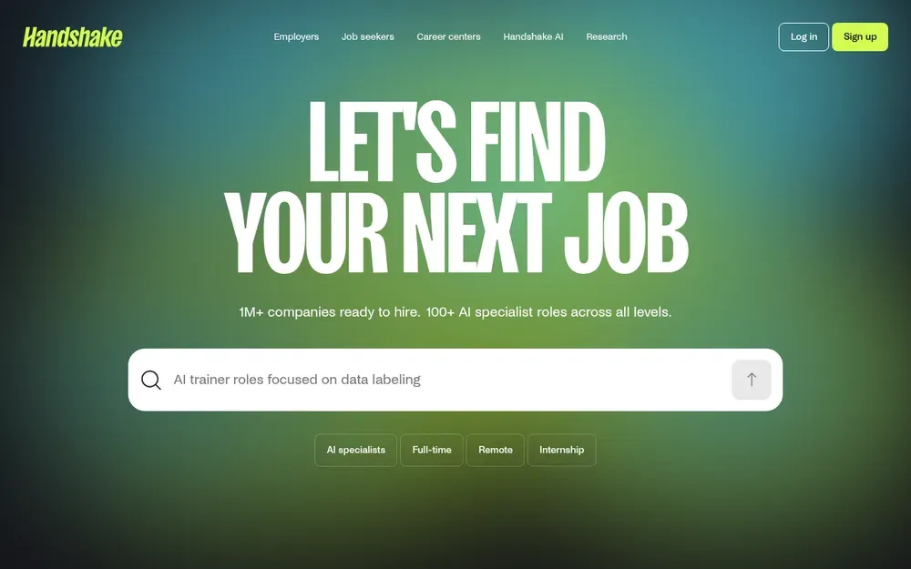 Handshake — A careers network for students and recent graduates, connected to their universities.