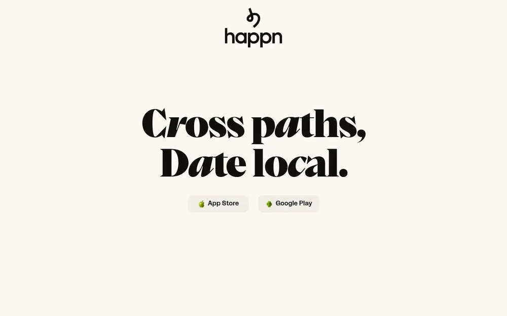 Happn — Shows you the people you have physically crossed paths with during the day.