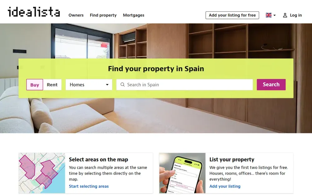 Idealista — The property portal used across Spain, Italy and Portugal for buying, renting and sharing homes.