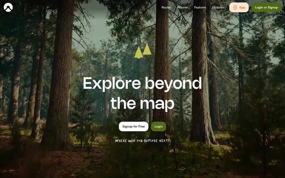 Komoot — Plans hiking and cycling routes and guides you along them, with offline maps.