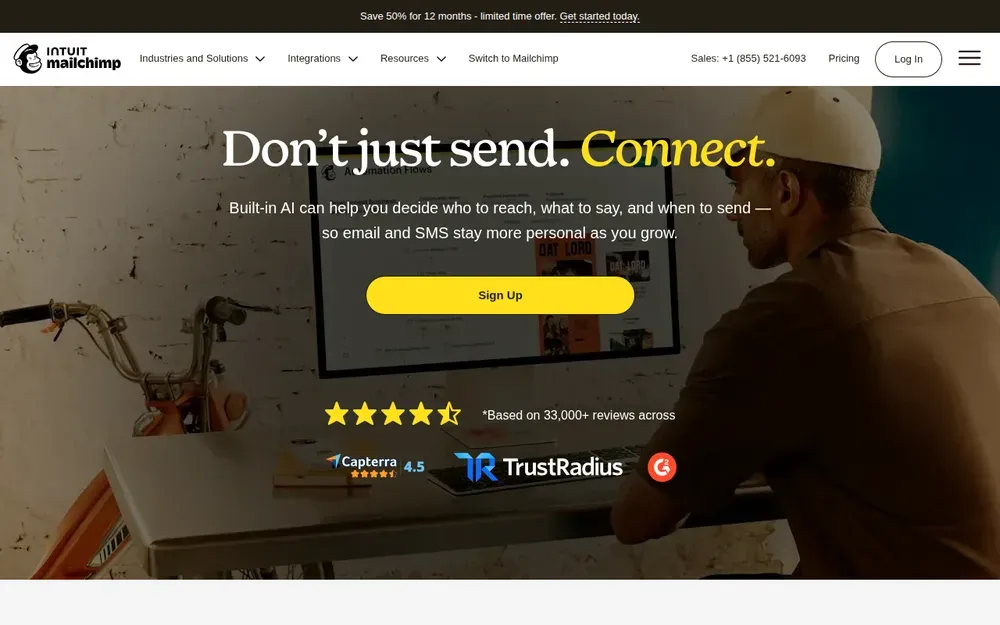 Mailchimp — An email-marketing platform for building audiences, designing campaigns and sending automated sequences.
