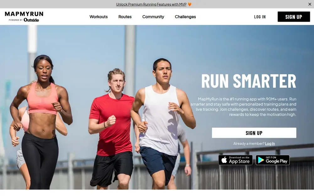 MapMyRun — Tracks runs and walks with GPS, maps your routes and logs pace and distance over time.