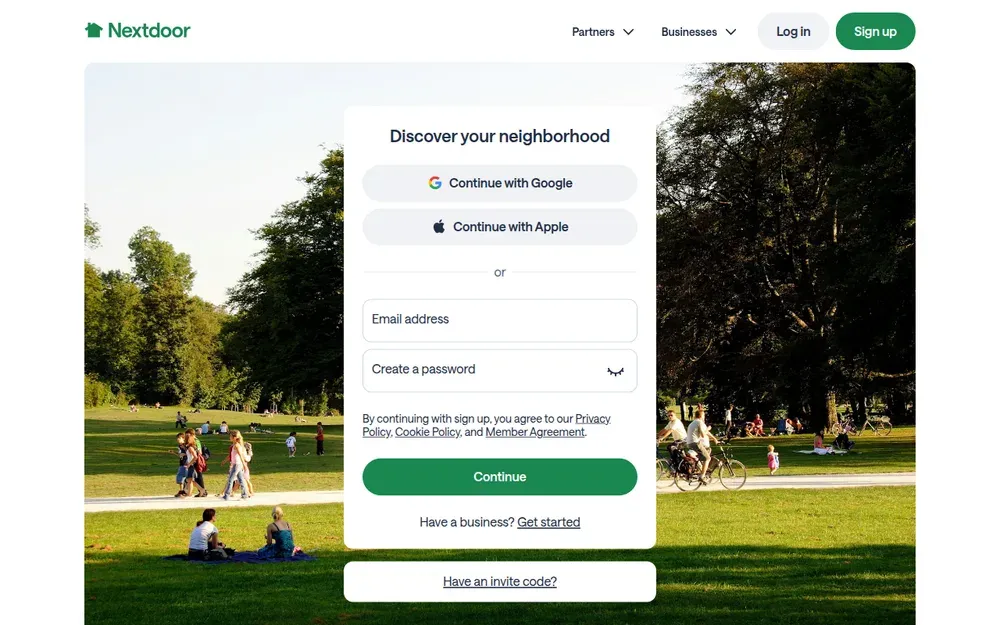 Nextdoor — A private social network for the people who live in your neighbourhood.