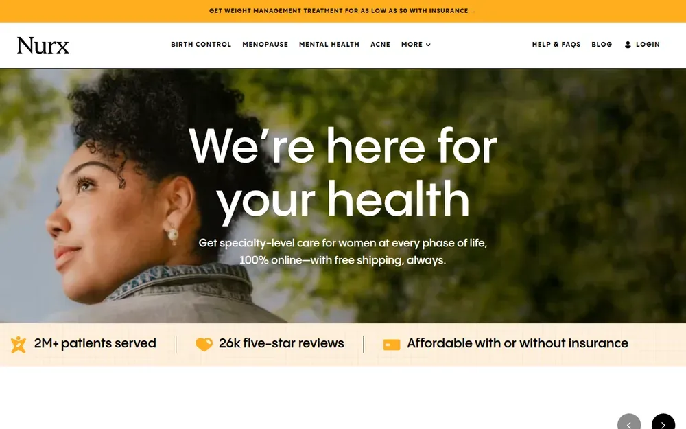 Nurx — Online healthcare where a patient answers a questionnaire, a clinician reviews it and treatment is posted to their door.