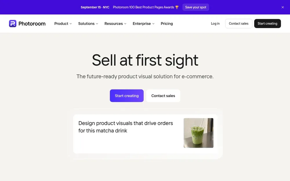 PhotoRoom — Removes backgrounds and builds product photos for sellers in a couple of taps.