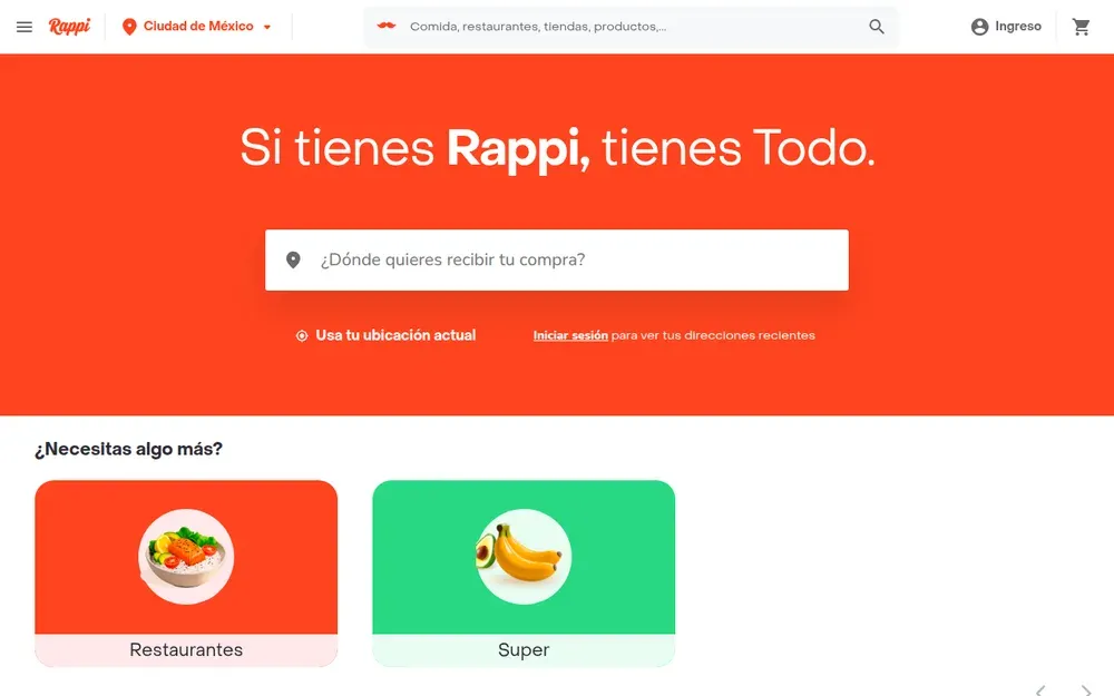 Rappi — A delivery app across Latin America for food, groceries, pharmacy items and errands, with payments built in.