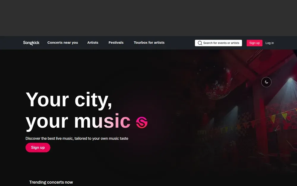 Songkick — Tracks the artists you listen to and tells you when they play near you.