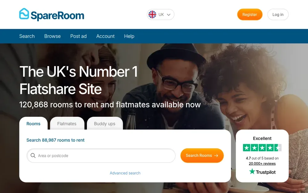 SpareRoom — Flatshare listings that match people looking for a room with rooms looking for people.