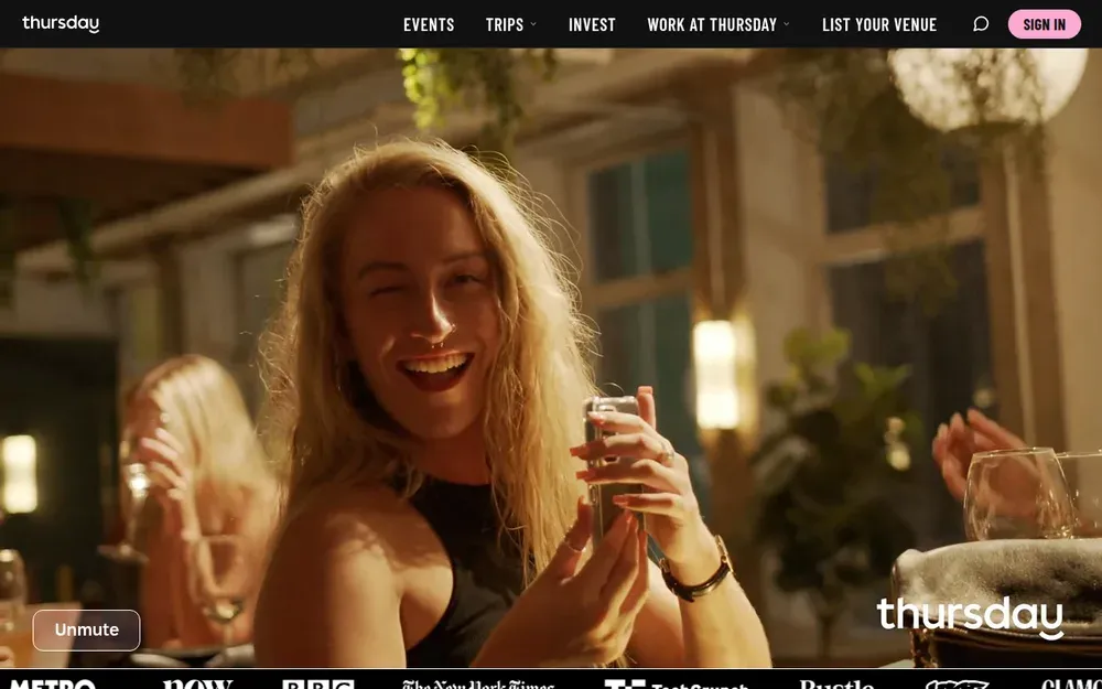 Thursday — A dating app that only works on Thursdays, pushing people to meet at real events that week.