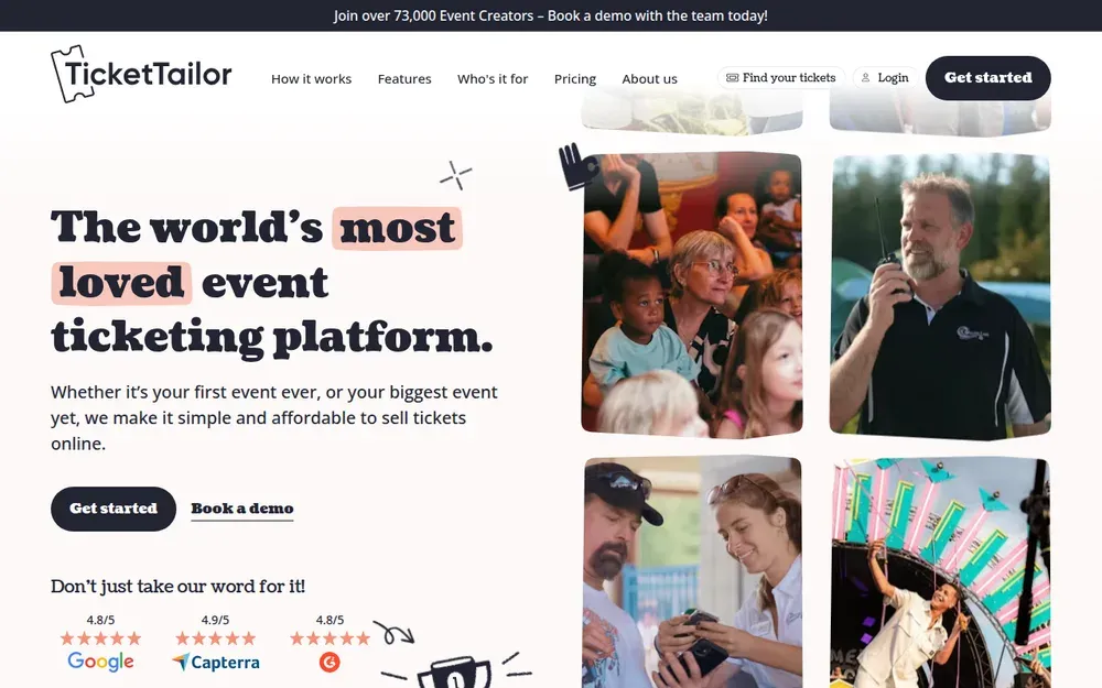 Ticket Tailor — Simple ticketing for independent organisers, with box-office pages under their own brand.