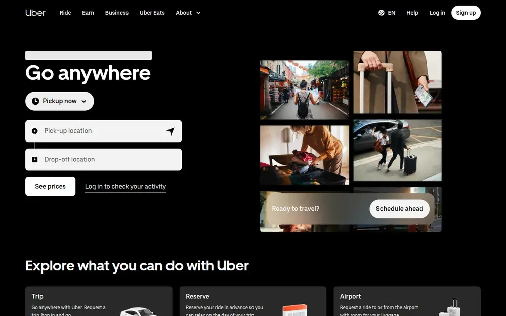 Uber — Request a car from your phone and watch it arrive on the map.