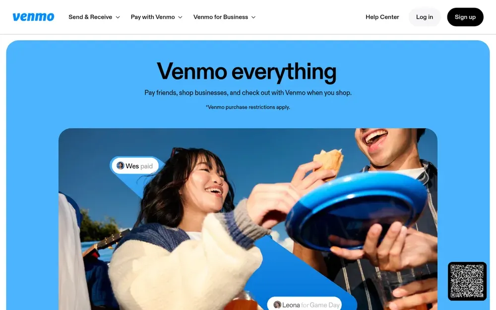 Venmo — Send money to friends with a note, and see payments in a social feed.