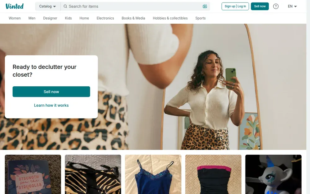 Vinted — A second-hand fashion marketplace where anyone can list, sell and buy.