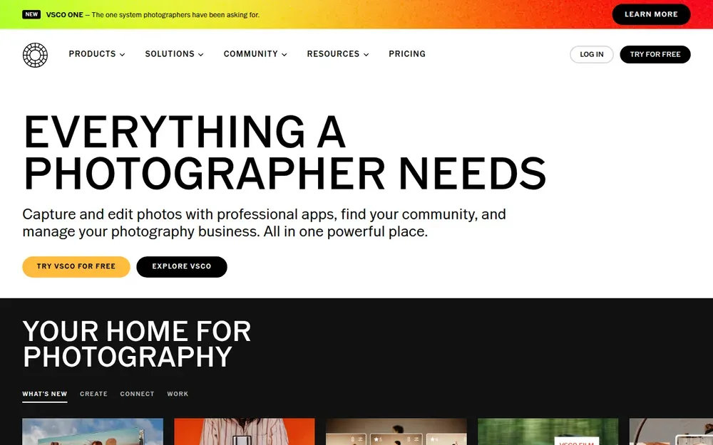 VSCO — A photo editor with film-style presets and a quiet community for sharing.