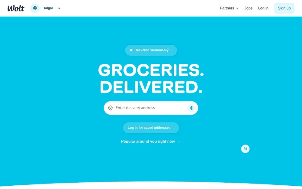 Wolt — Delivery from restaurants and shops, known for a polished app and precise arrival times.