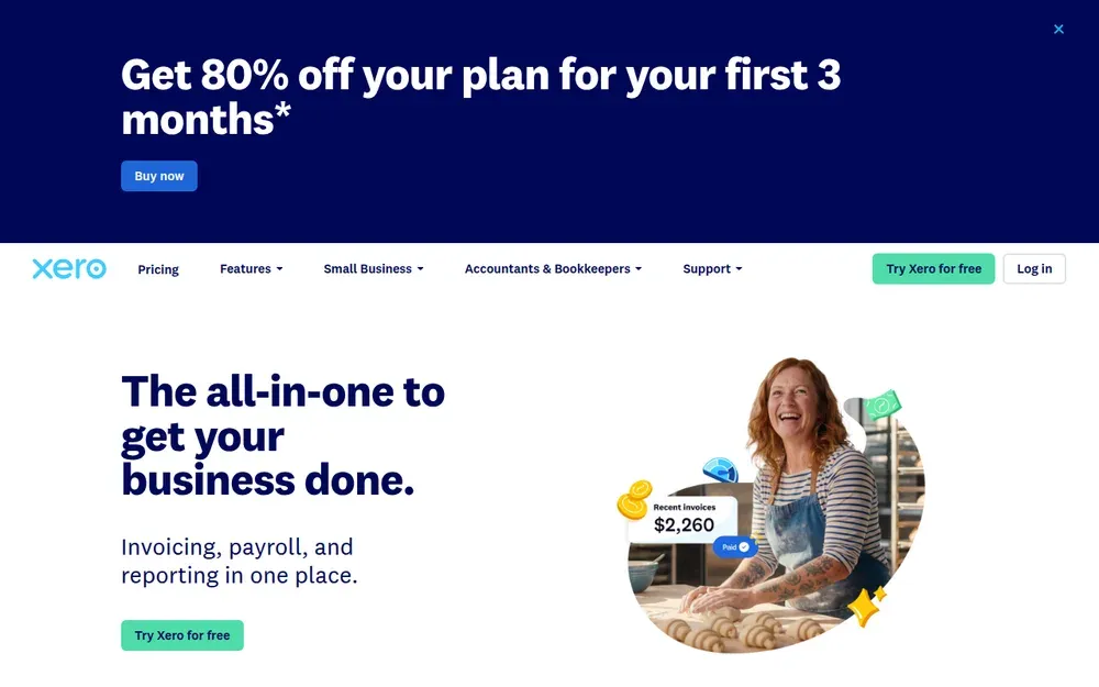Xero — Online accounting for small businesses: invoices, bank feeds and reports.
