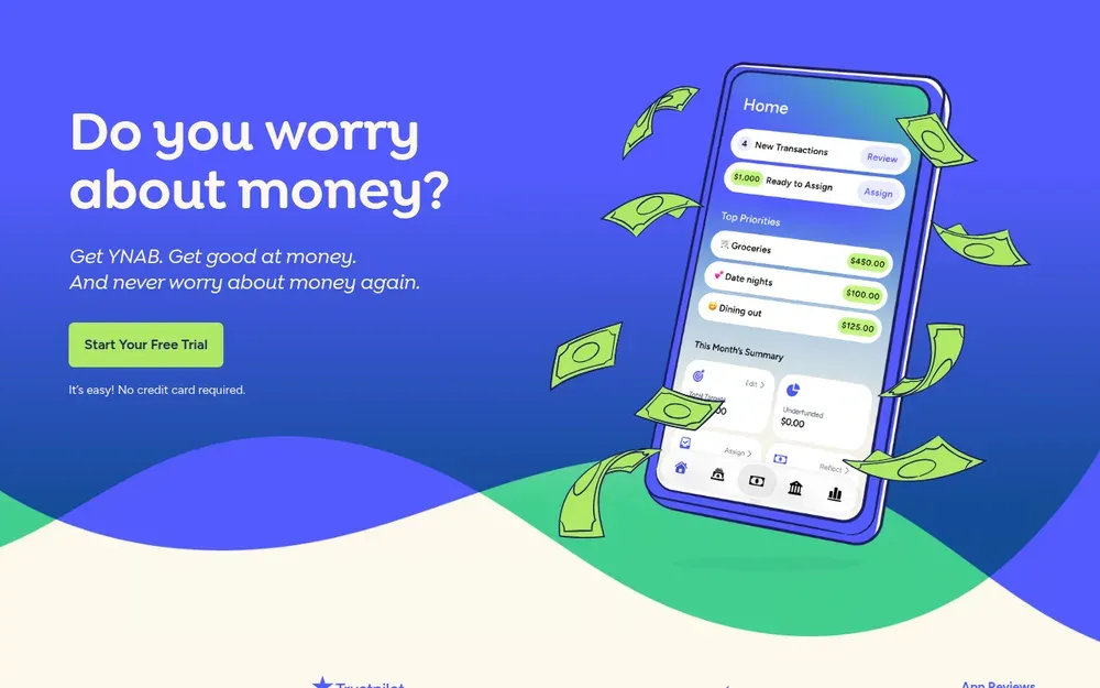 YNAB — Zero-based budgeting: give every unit of money a job before you spend it.