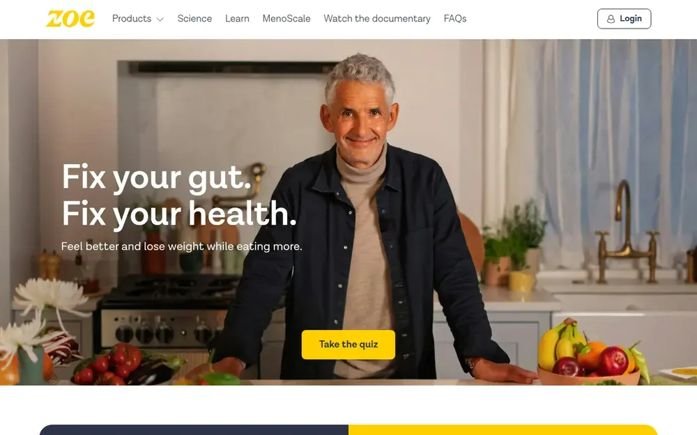 ZOE — A personalised nutrition programme built on at-home tests and food scoring.